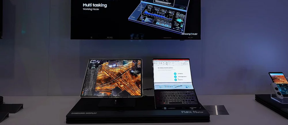 Samsung представила гибрид планшета и ноутбука Flex Note со складным экраном