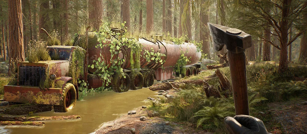 Вышел геймплей нового постапокалиптического выживача с открытым миром, строительством, крафтом и спутником-собакой