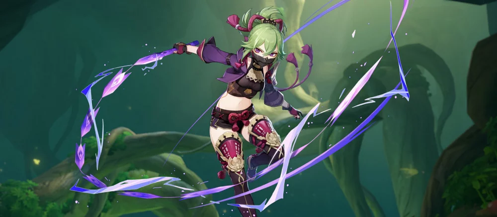 Авторы Genshin Impact выпустили трейлер про новую героиню — бандитку Куки Синобу
