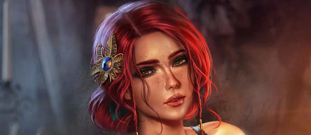 Горячая модель показала косплей Трисс из The Witcher 3 в сексуальном платье с глубоким декольте