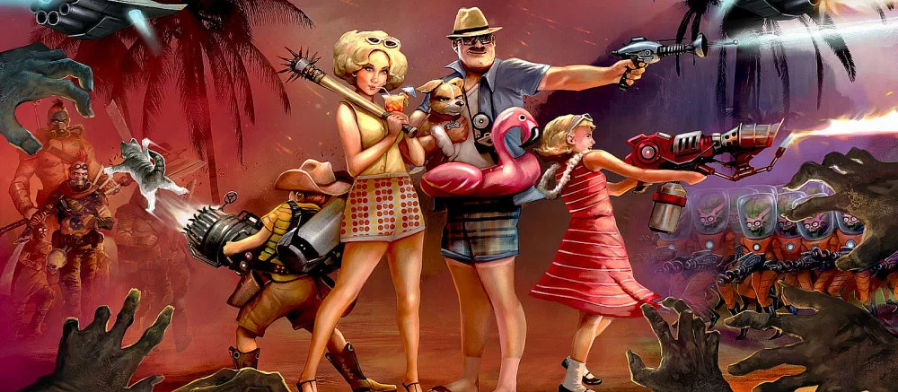 Названа дата выхода изометрического экшена Slaycation Paradise про семью, которая путешествует по умирающим мирам