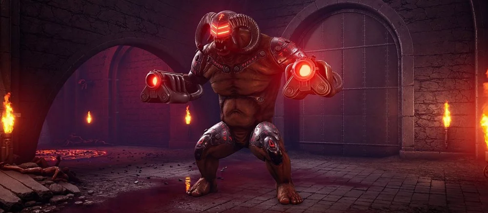 Дешёвая версия Doom? На PC вышел жестокий шутер с огромными пушками, магией и большими боссами