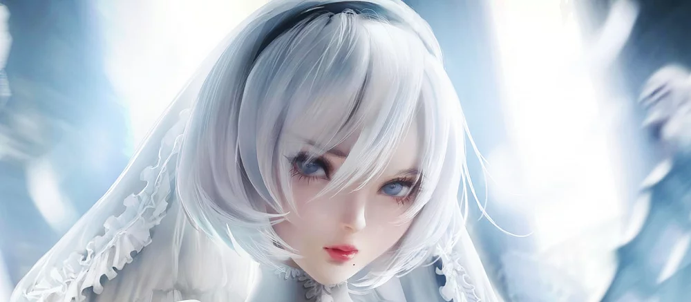 Девушка показала эротический косплей 2B из NieR: Automata в сексуальном образе невесты. Взяли бы ее в жены?