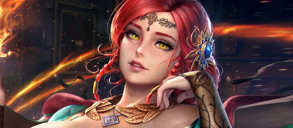 Геральт оценил бы. Разработчик показал Трисс в сексуальной рубашке и чулках