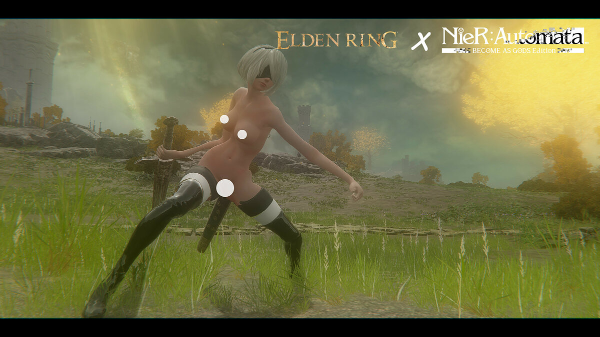 В мир Elden Ring добавили голую 2B из NieR Automata