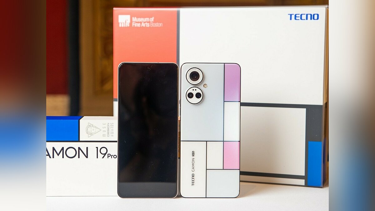 В Россию привезли смартфон TECNO CAMON 19 Pro Mondrian Edition, который меняет  цвет