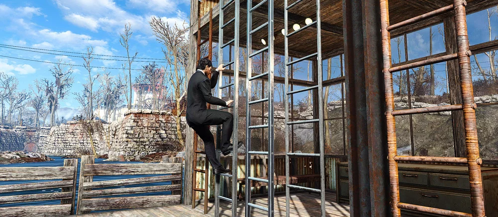 «Ты сделал то, что не смогла Bethesda» — игроки в восторге от нового мода для Fallout 4, который добавил рабочие лестницы
