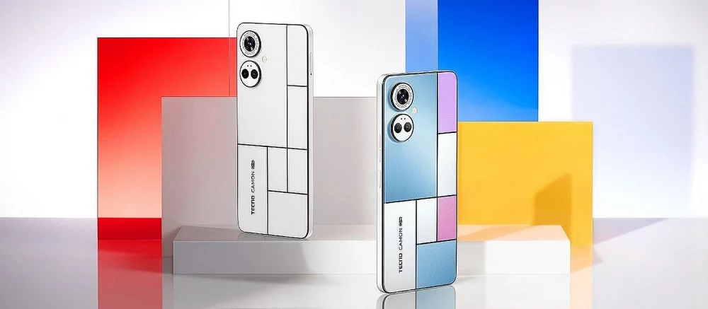 В Россию привезли смартфон TECNO CAMON 19 Pro Mondrian Edition, который меняет цвет