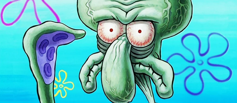 В сети показали, как Сквидвард из «Спанч Боба» мог бы выглядеть в реальной жизни. С таким лицом ему дорога только в ужастики