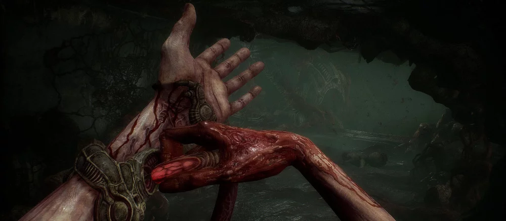 «Будто идешь работать на заводе внутри чьего-то ануса»: первые 45 минут Scorn, мерзкого хоррора в духе «Чужого»