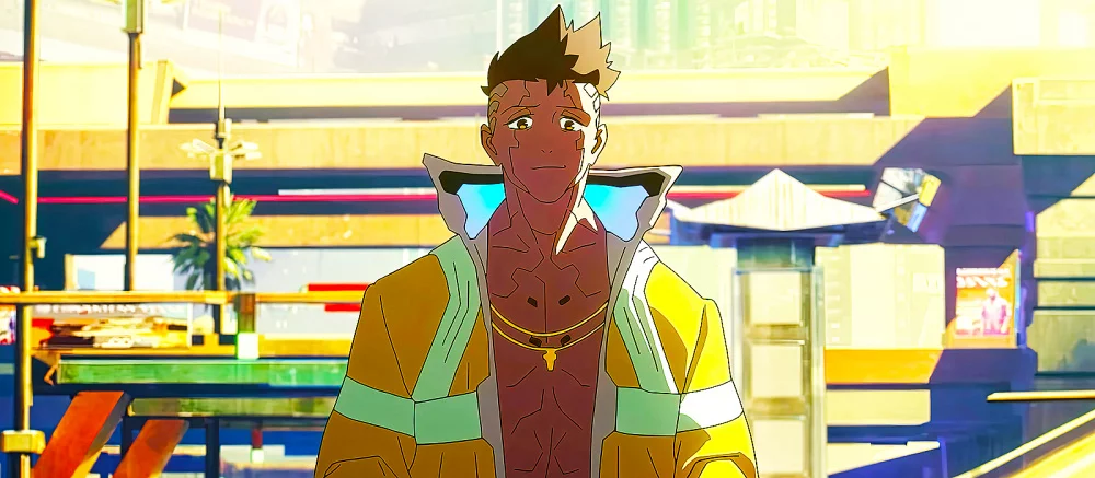 Дэвида Мартинеса из аниме «Киберпанк: Бегущие по краю» показали в виде качка, который оторвал голову Адаму Смэшеру