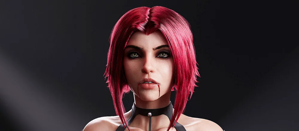Горячую красотку Рейн из Bloodrayne сделали еще сексуальнее и показали в виде девушки с реалистичной внешностью
