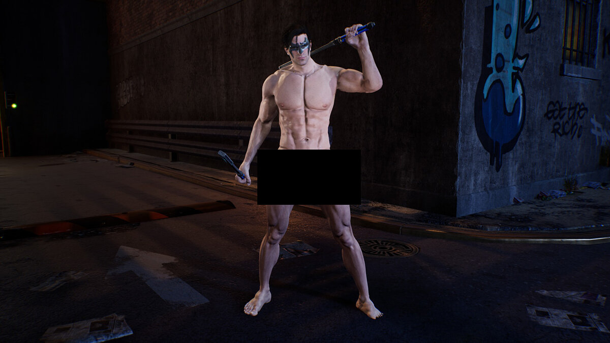 В Gotham Knights уже раздели догола одного из персонажей — вышел первый  nude-мод