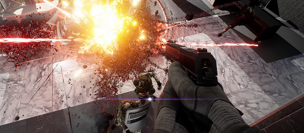 Вышел новый трейлер кровавого шутера, в котором можно замедлять время как в F.E.A.R. и становиться невидимым как в Crysis