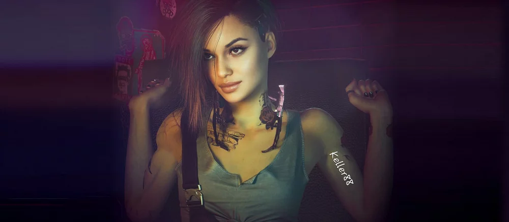 CD Projekt RED показала, что если бы Джуди из Cyberpunk 2077 нарисовали 100 лет назад