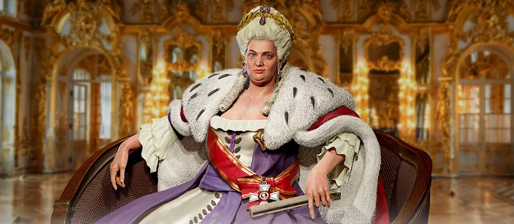 В Азии вышла бесплатная мобильная Civilization, где можно играть за Россию. Там есть Екатерина II