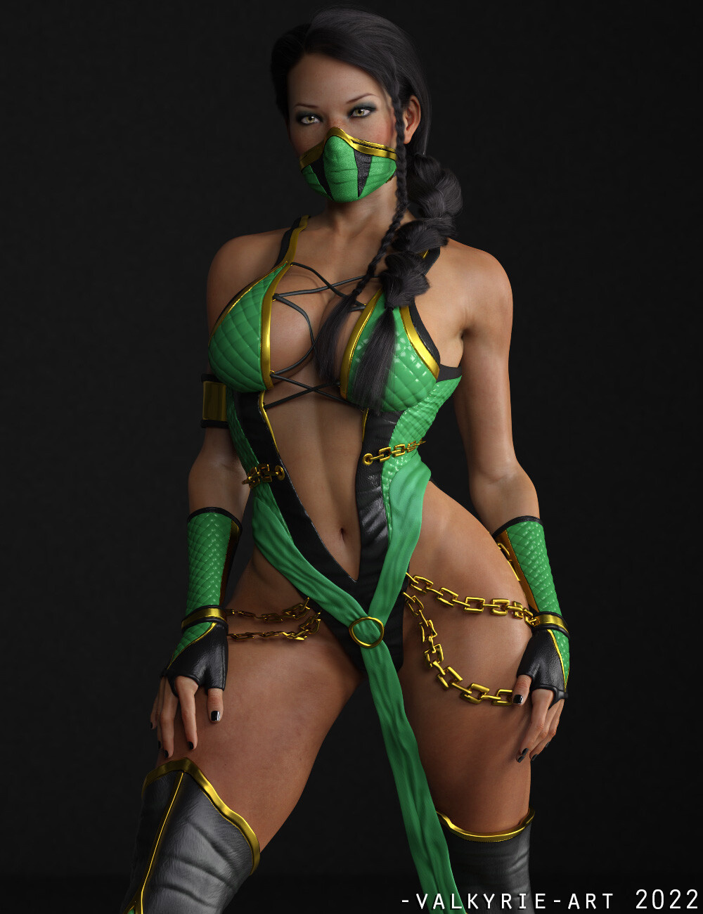 Девушка вернула сексуальность Джейд из Mortal Kombat. У героини вновь  появилась большая грудь и горячий костюм