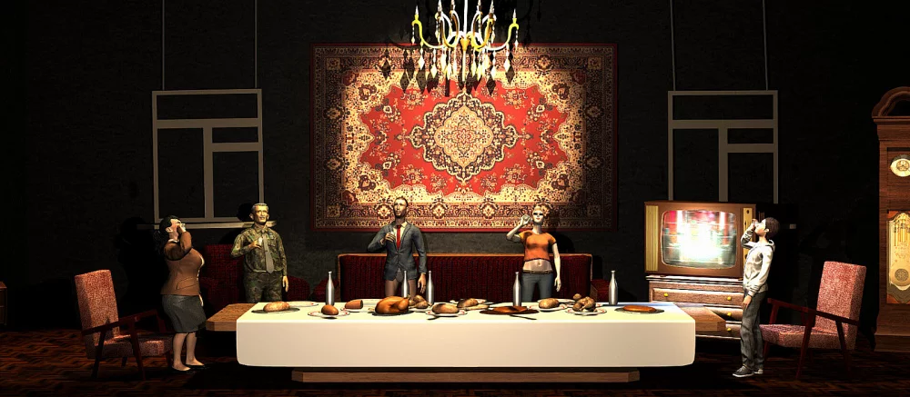 В Steam вышла игра от российской студии про семейное застолье. У неё 75% положительных отзывов