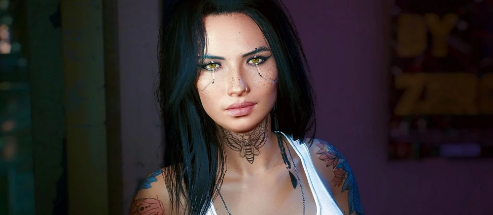 Моддер прокачал голое тело женской версии Ви из Cyberpunk 2077 и показал его на скриншотах