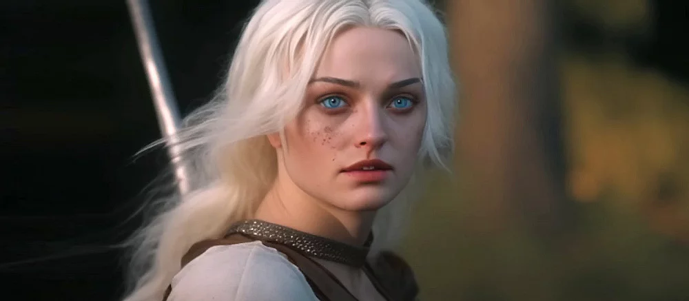 Нейросеть нарисовала Геральта, Трисс, Йеннифэр и Цири из The Witcher 3 в виде героев фильмов 80-х