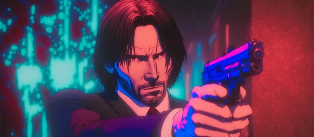 Нейросеть показала, как выглядел бы «Джон Уик» в стиле старых аниме