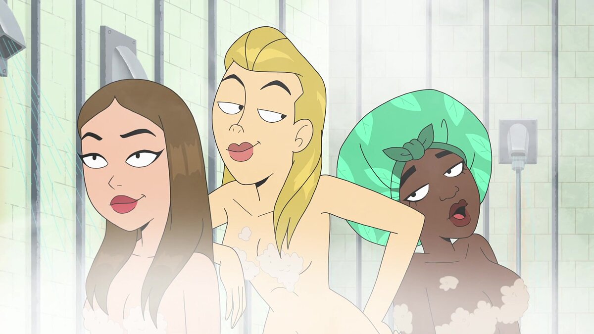 В сеть утелка сцена для взрослых из спина-оффа «Скуби-Ду». В ней много голых  девушек (18+)