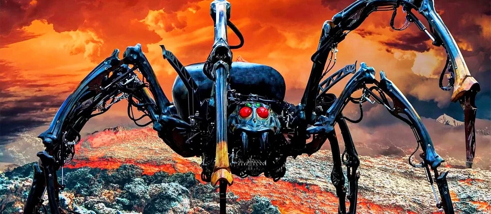 Умельцы собрали огромного робота-паука и показали, как он ходит по улице. Выглядит, будто это фантастический фильм в реальности