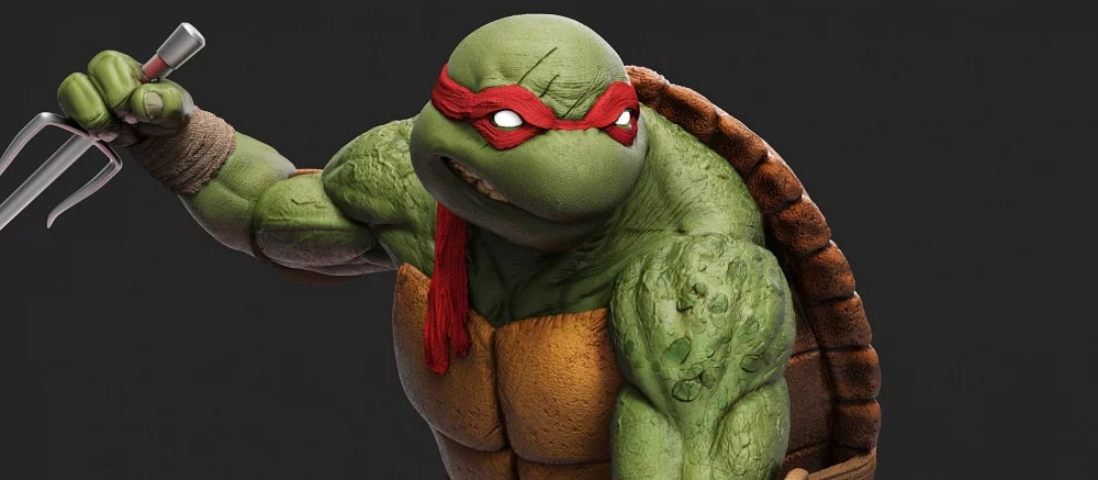 Черепашек-ниндзя перенесли в постапокалипсис. Они стали похожи на персонажей Doom