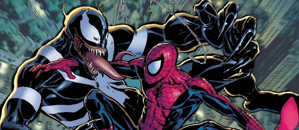 Художник Marvel внезапно показал Человека-паука и Венома в виде динозавров и показал их драку