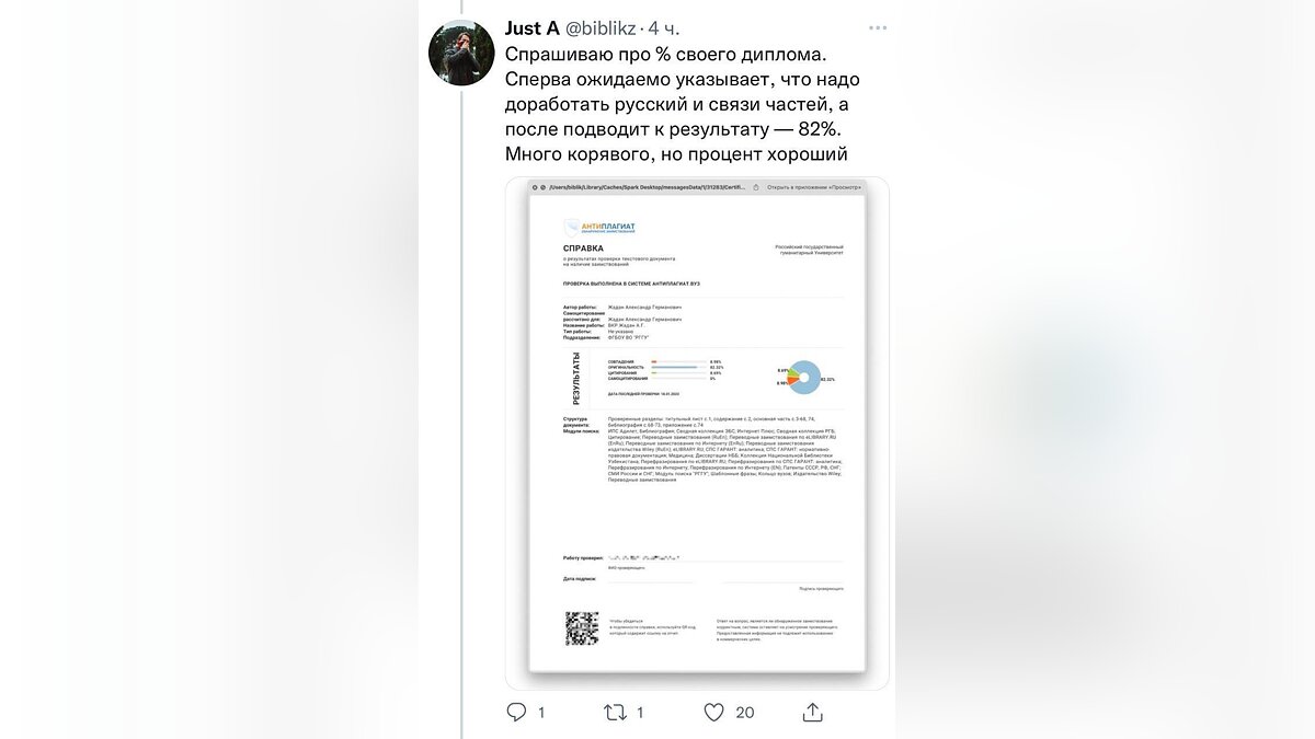 Российский студент написал дипломную работу с помощью ChatGPT и защитил её