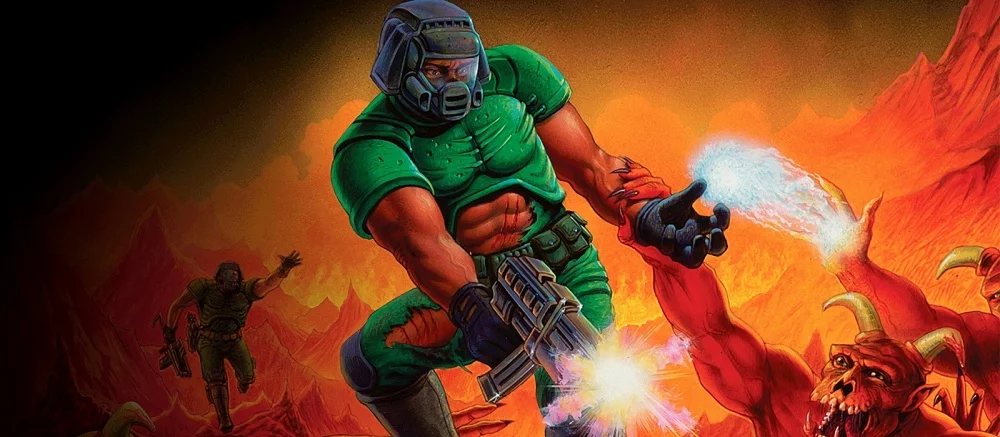 Версию DOOM 1.1 запустили сразу на 4 мониторах, причём под MS-DOS 6.22