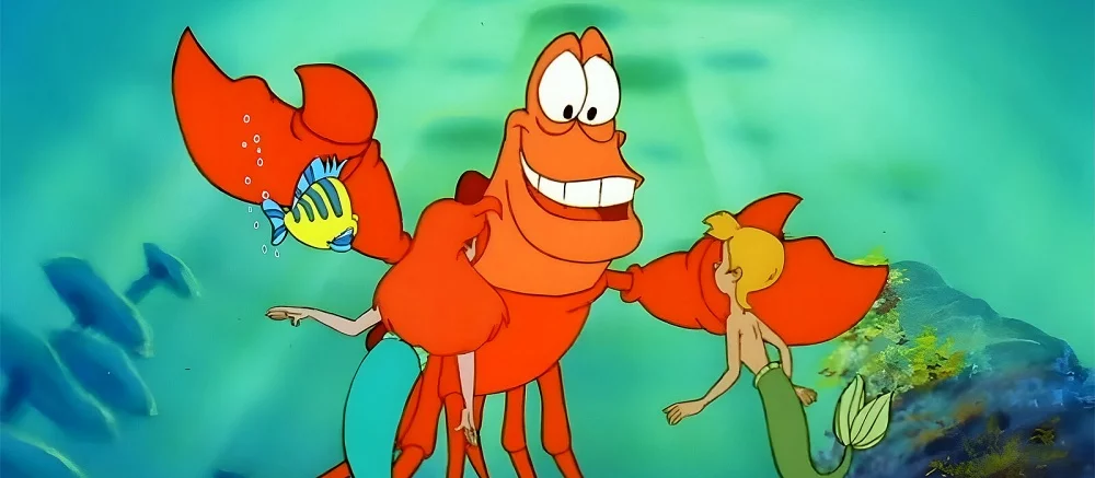 В интернете высмеяли внешний вид краба Себастьяна из фильма «Русалочка». Он сильно отличается от версии из мультика