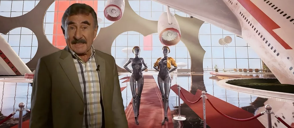 Познакомился с Близняшками и послушал «Комарово»: вышло смешное видео, где Леонид Каневский попал в мир Atomic Heart