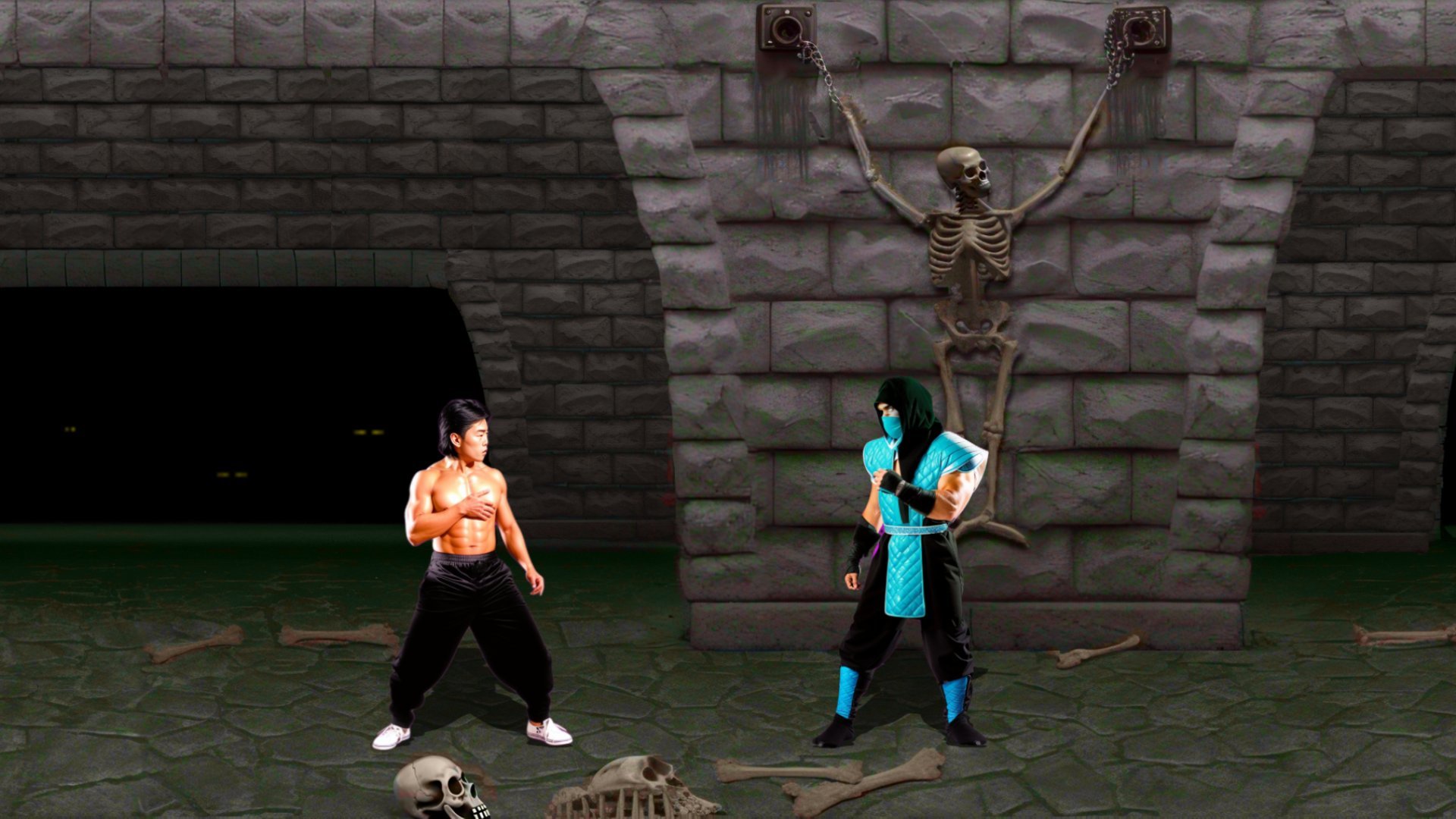 Графику в первой Mortal Kombat 1992 года вывели на новый уровень. Саб-Зиро  и Лю Кан теперь действительно как реальные люди