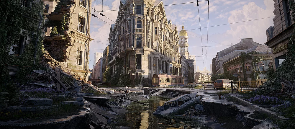 «Потрясающе» — художник из Crytek показал постапокалиптический Санкт-Петербург и попал в тренды. Работа впечатлила разработчика Crysis 3