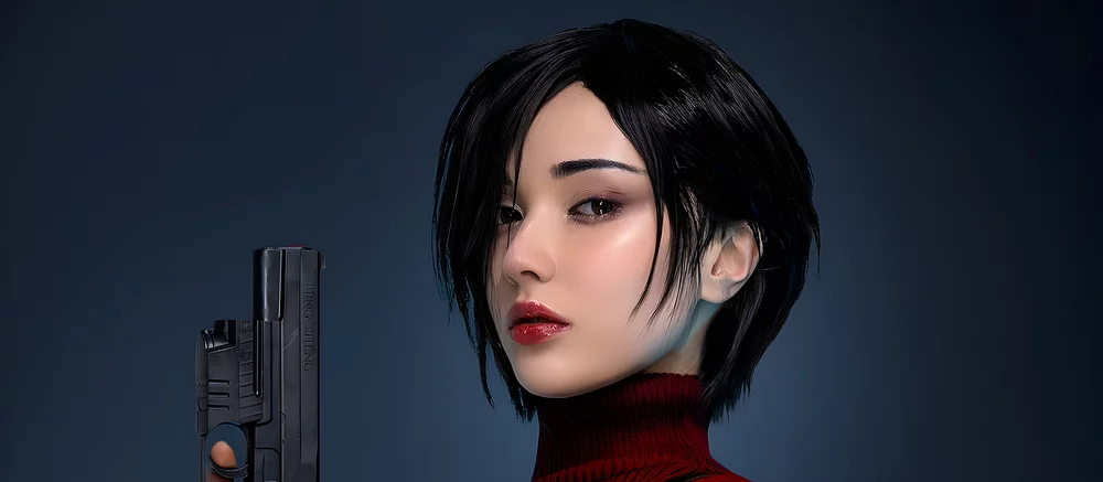 Красотка в образе Ады Вонг разделась до нижнего белья и сковала себя наручниками — косплей по Resident Evil 4