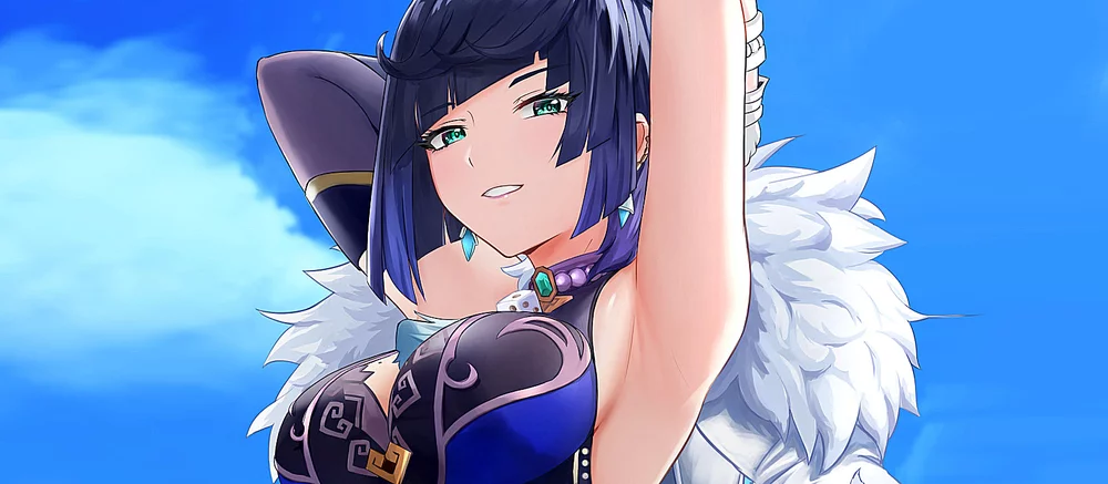 Показана «взрослая» фигурка Е Лань из Genshin Impact в костюме кролика