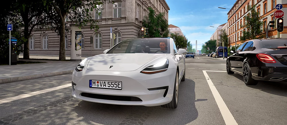 Появился геймплей автосимулятора с полностью открытым миром, реалистичными машинами и пешеходами на улицах