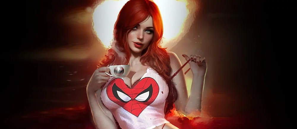 Показана раздеваемая фигурка Мэри Джейн из «Человека-паука»