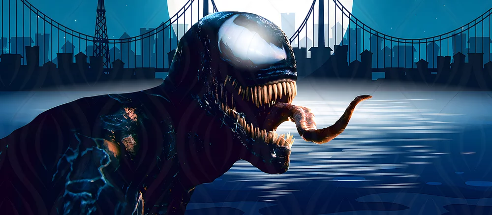 Венома показали с огромными крыльями и кровавым мечом в 3D. Персонаж стал похож на вампира