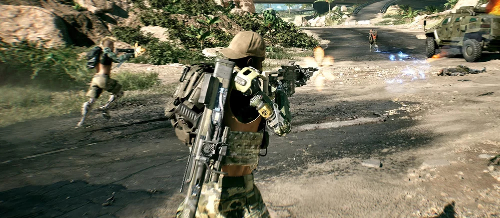 Появились скриншоты киберпанкового AAA-шутера с очень красивой графикой от знаменитого режиссера «Района №9»