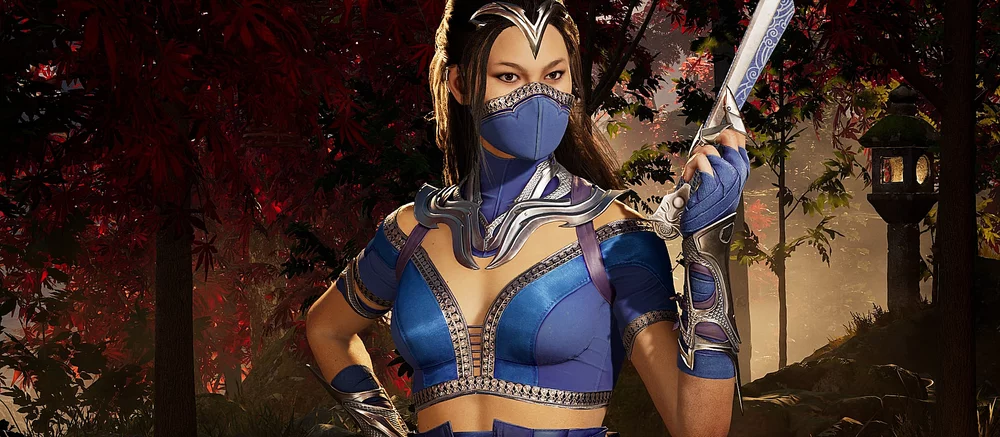 Девушка разделась и показала косплей Лю Кана, Китаны и Синдел из Mortal Kombat 1, разрисовав свое тело красками