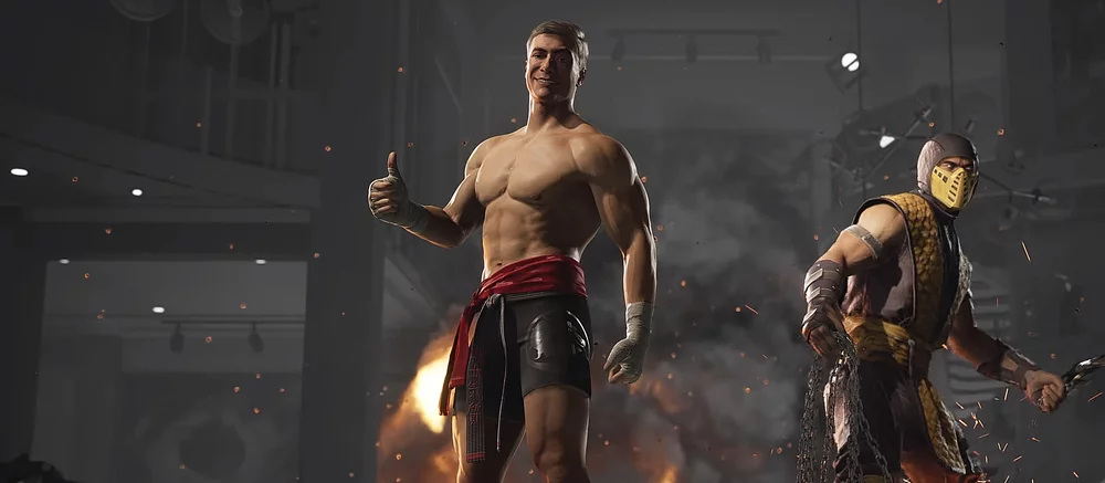 Вышел трейлер Mortal Kombat 1 с Жан-Клодом ван Даммом. В нем актер подрался с Рейденом и располовинил Джонни Кейджа