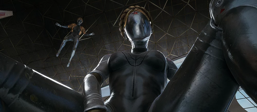 Авторы Atomic Heart показали шуточный арт с Человеком-пауком в виде новой Близняшки