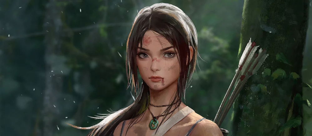 Лару Крофт представили в виде горячей фигурки, которая лежит почти без одежды