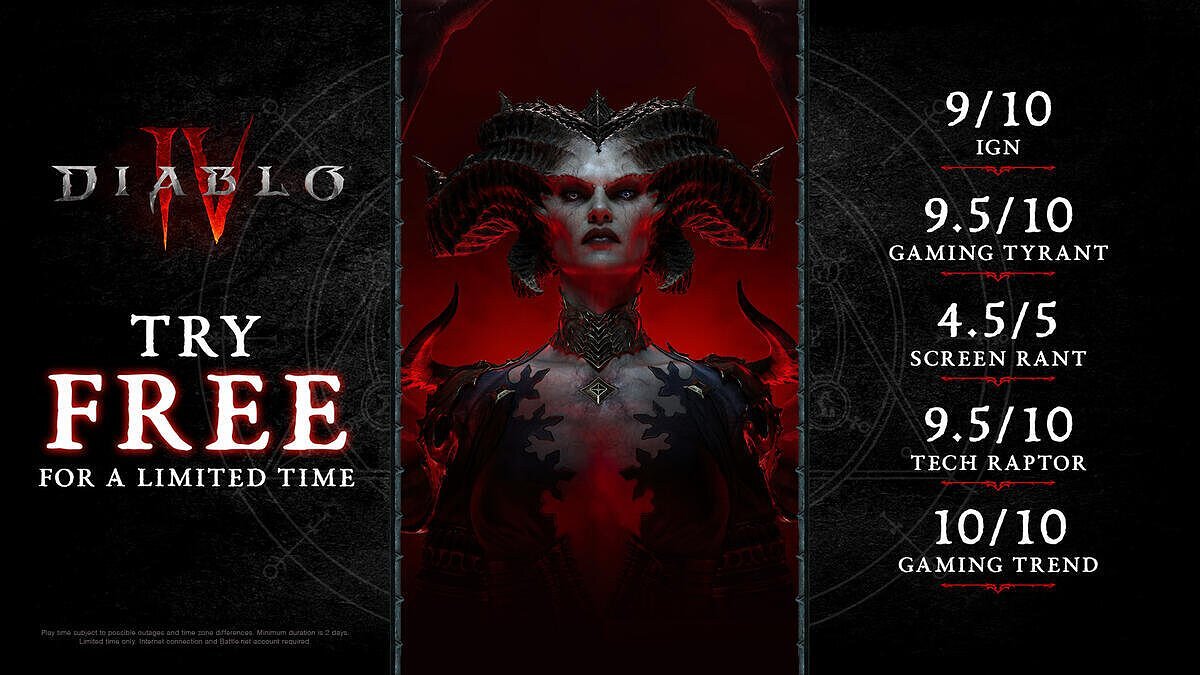 ПК-игроки могут бесплатно опробовать Diablo 4. Игра также получила скидку