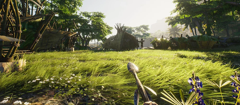 В Steam вышел первобытный выживач с открытым миром и строительством. У него уже 95% положительных отзывов