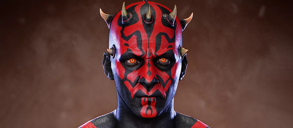 Художник объединил Дарта Мола из «Звездных войн» со злодеем из аниме Dragon Ball. У персонажа появился тентакль на голове