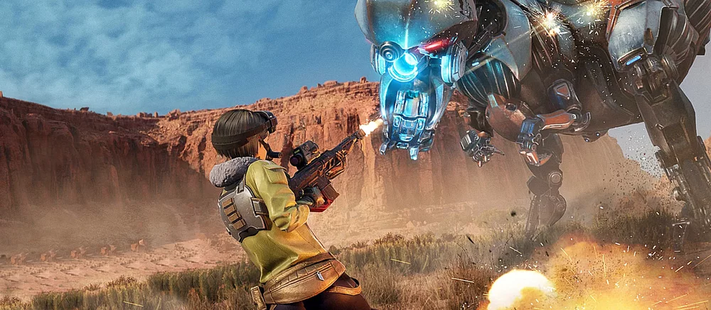 На Android можно бесплатно скачать футуристическую выживалку с открытым миром, крафтом, строительством и роботами