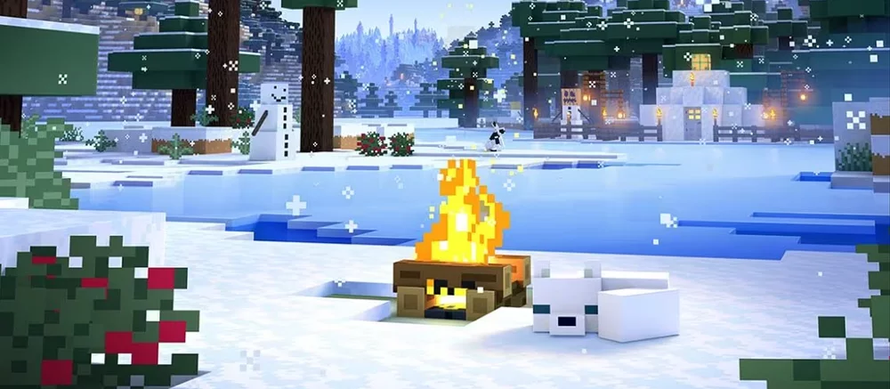 На сайте Minecraft вышли милые рассказы про снежную лисичку